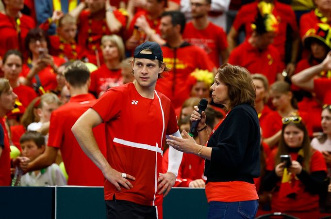 Zizou Bergs - Cristian Garín (Belgie - Chile, Davisův pohár)