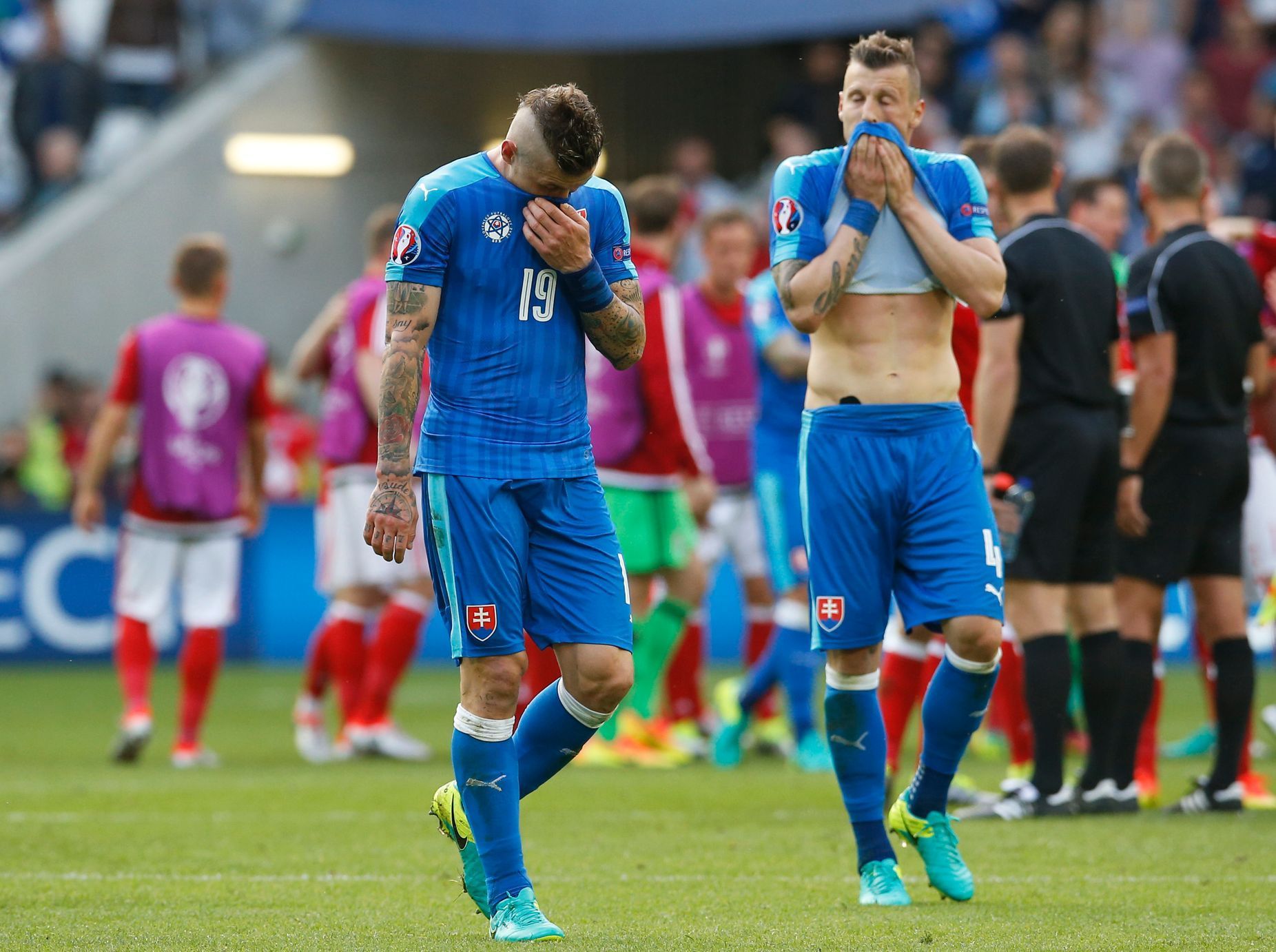 Euro 2016, Slovensko-Wales: smutní Juraj Kucka a Ján Ďurica