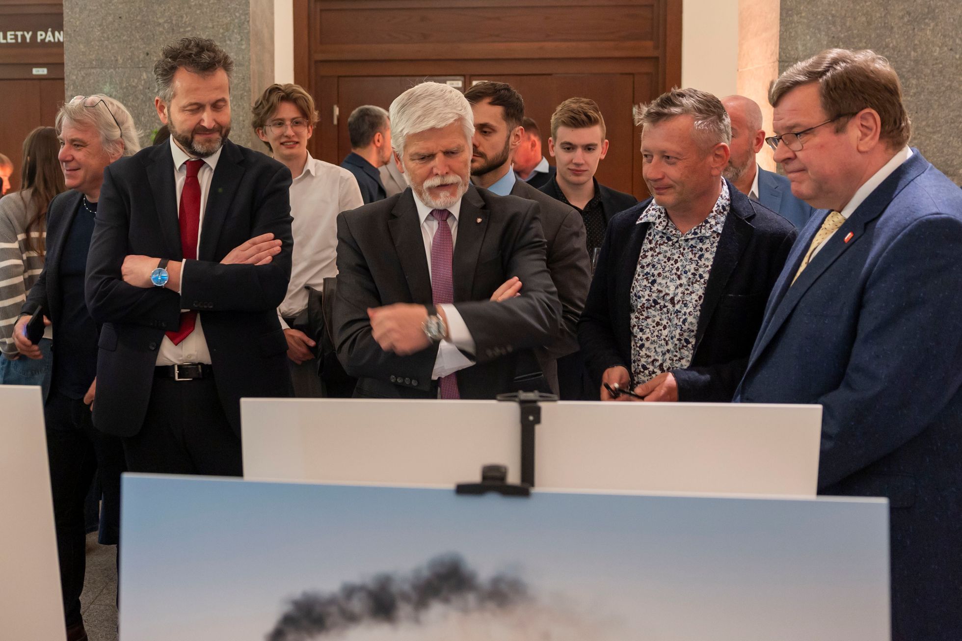 Prezident Petr Pavel, výstava fotek z Dakaru, NTM, vernisáž, Zlatý volant