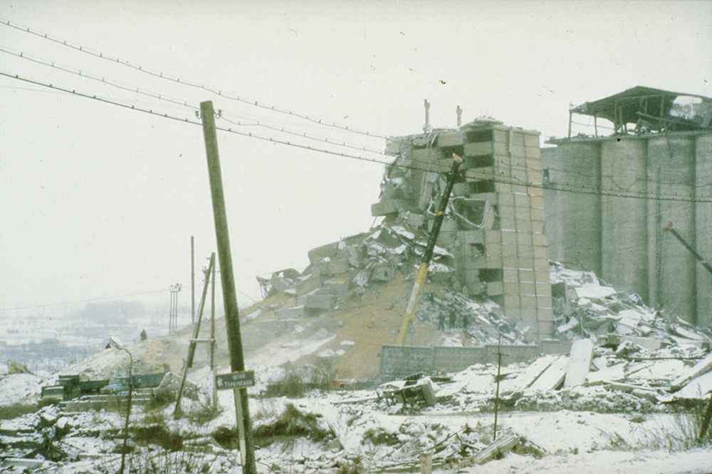Jednorázové užití / Fotogalerie / Tak v roce 1988 vypadalo děsivé zemětřesení v Armenii / NOAA