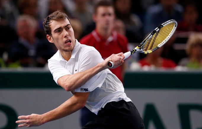 Tenista Jerzy Janowicz na turnaji Masters v Paříži