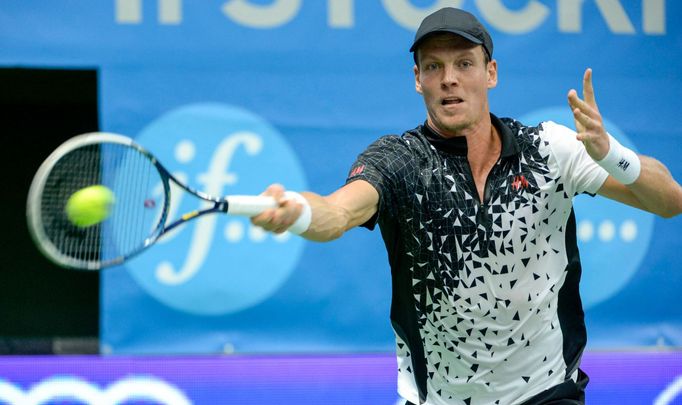 Tomáš Berdych na turnaji ve Stockholmu