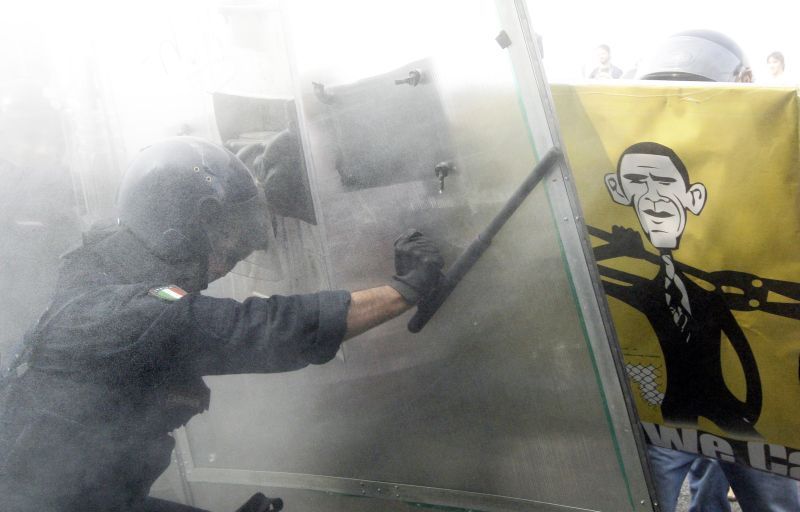 Italská policie zasáhla proti odpůrcům vojenské základny USA