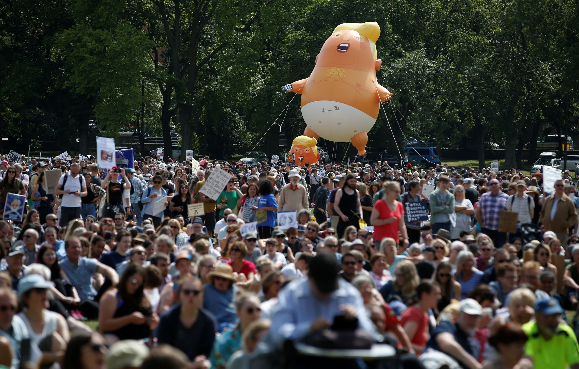 Edinburgh-protest proti Donaldu Trumpovi