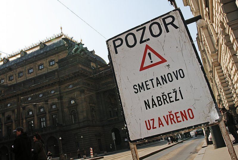 Natáčení v ulicích Prahy