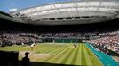 Wimbledon 2014, semifinále: Lucie Šafářová podává