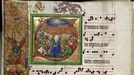 Bohatě iluminovaný rukopis graduál loucký pochází z roku 1499.