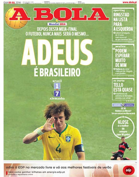 Fotbal - Titulní strany novin - Portugalsko: A bola