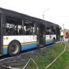Požár městského autobusu v Ostravě - Hošťálkovicích