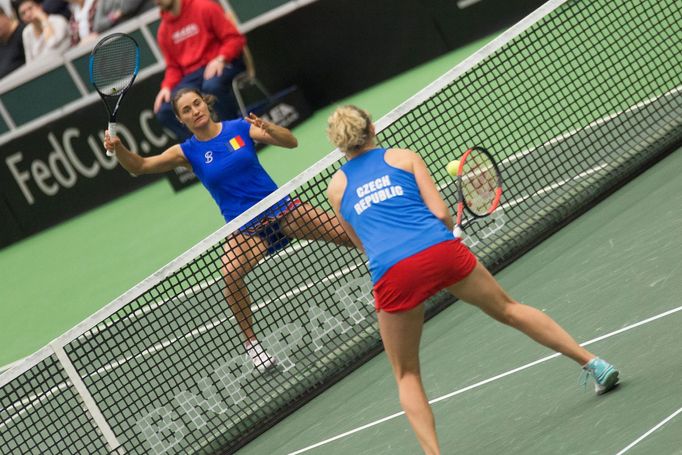 Krejčíková, Siniaková vs. Niculescuová/Beguová, Fed Cup, Česko vs. Rumunsko