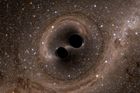 Dvě černé díry splynuly v jednu obří. Díky kolizi mohou vědci odkrýt velikost vesmíru