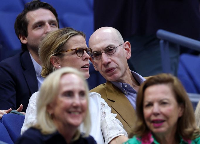 NBA Commissioner Adam Silver and his wife Maggie Grise