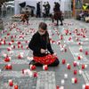 Demonstrace proti vládním protiepidemickým opatřením 17. listopadu na Václavském náměstí