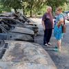 Ukrajina ruskem kontrolované území Záporoží ostřelování