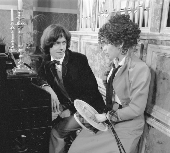 Libuše Šafránková s Markem Brodským roku 1986 při natáčení seriálu Zlá krev.