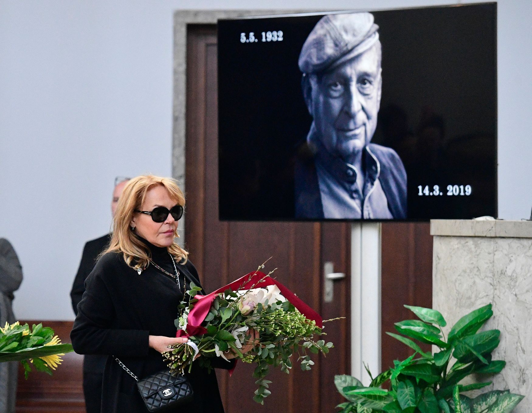 Pohřeb Stanislava Zindulky - Dagmar Havlová