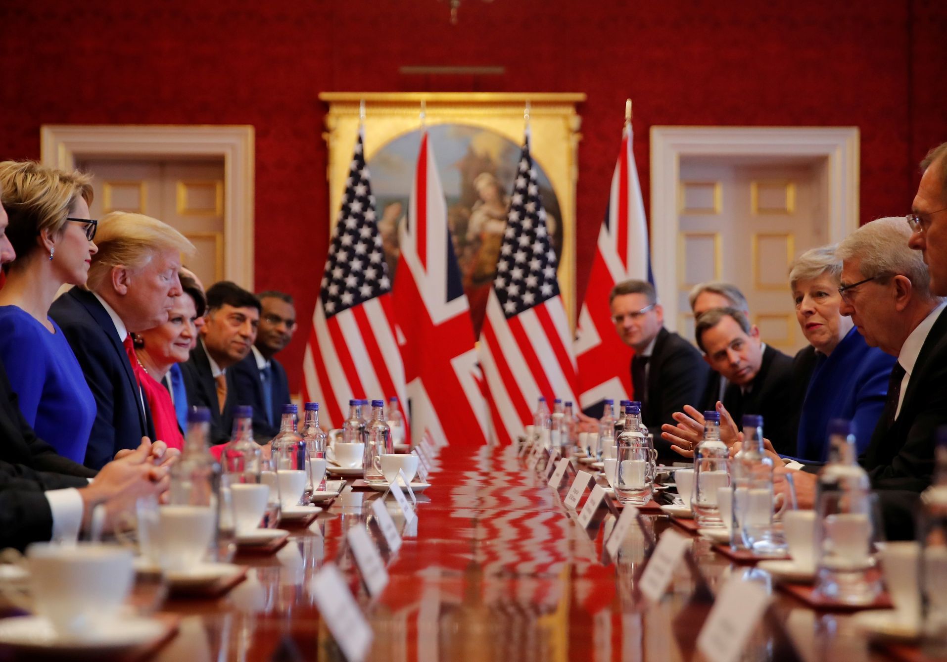 Trump a Mayová, Londýn červen 2019