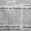 Návštěvy papeže v novinách
