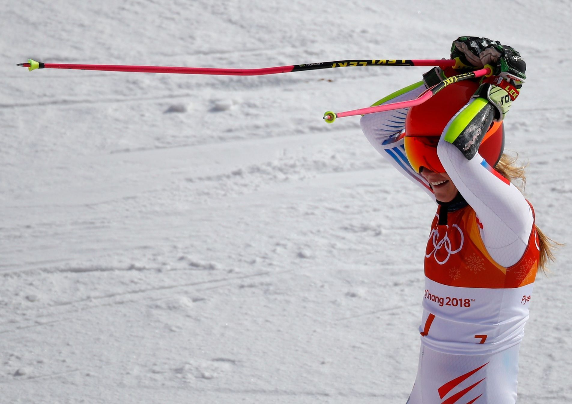 Mikaela Shiffrinová, vítězka obřího slalomu na ZOH 2018
