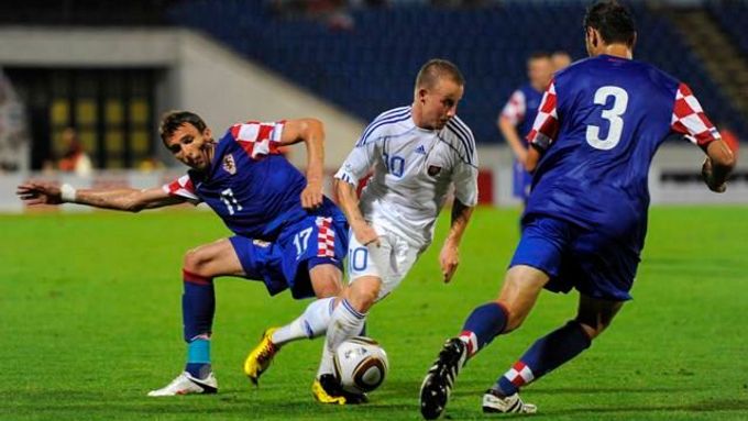 Miroslav Stoch v zápase s Chorvatskem