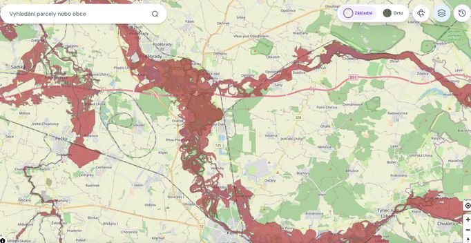 Povodně by se dotkly také okolí Labe u středočeských Poděbrad a Kolína.