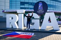 Čeští fanoušci před zápasem Česko - Kazachstán na MS 2023