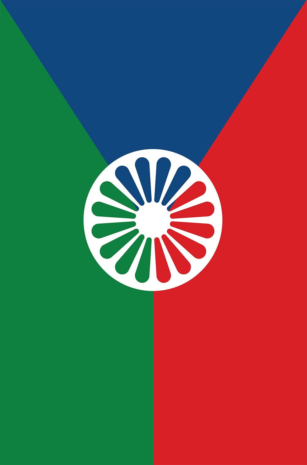Romská vlajka - hlasovací grafika