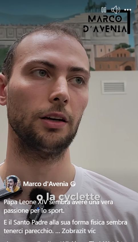 Trenér papeže Lva XIV. Valerio Masella. | Foto: Instagram