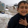 Uprchlický tábor v Libanonu pod sněhem