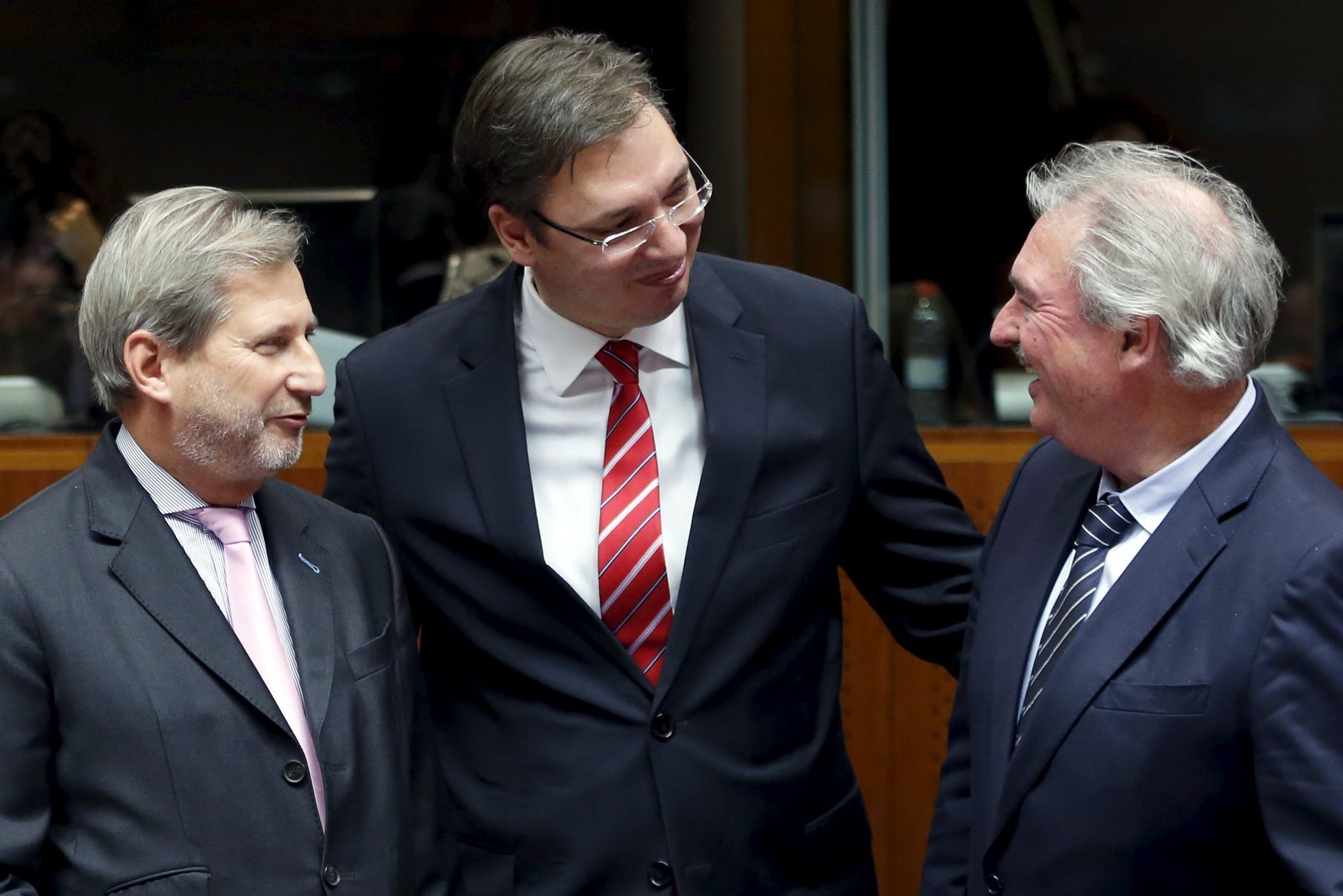 Hahn, Asselborn a Vučić