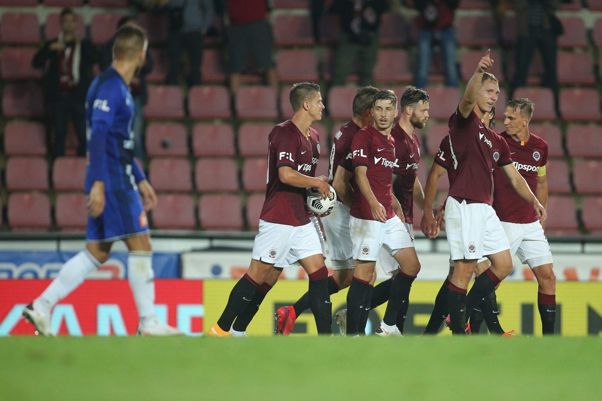 Radost Sparty v zápase 2. kola F:L Sparta - Olomouc