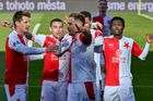 Slavia slaví branku v pohárovém semifinále se Spartou