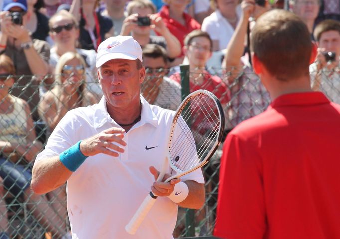 Exhibice na pražské Spartě - Ivan Lendl vs. Jiří Novák