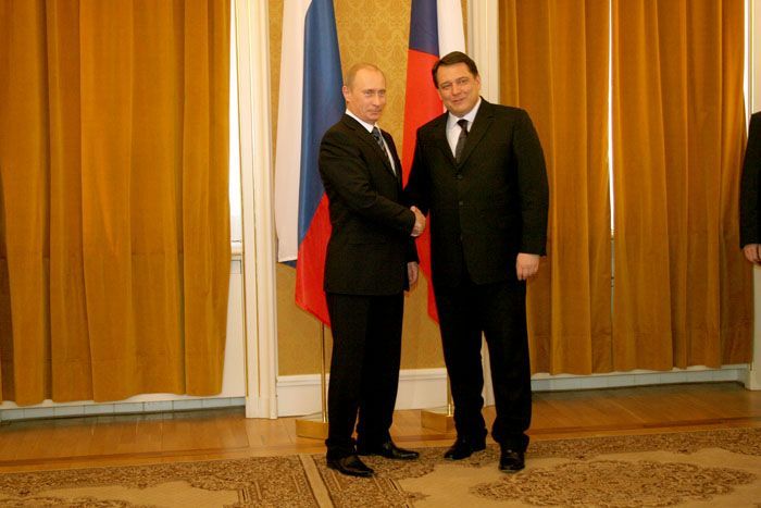 President Putin s premiérem Paroubkem.