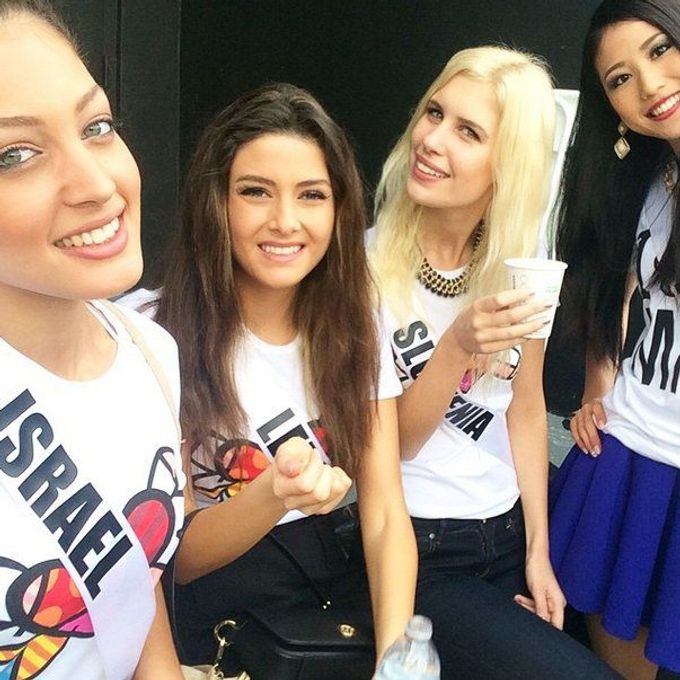 Selfie s miss Libanon a Izraele