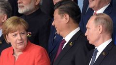 Merkelová Putin Si Ťin-pching