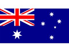 Vlajka Austrálie. 