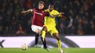 Čtvrtfinále Evropské ligy Sparta vs. Villarreal (Radoslav Kováč a Cedric Bakambu)