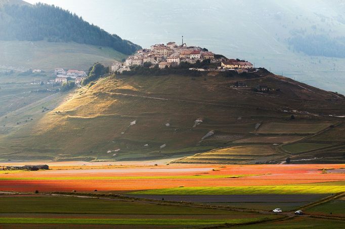 Castelluccio, dva roky po ničivém zemětřesení (využití na sociálních sítích je možné, prosím nepoužívat opakovaně, fotky nevznikly v rámci autorské smlouvy s Aktuálně.cz)