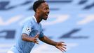 Raheem Sterling z Manchesteru City slaví gól v osmifinále LM s Realem Madrid