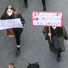 Pochod za právo na bezpečný přístup k potratům, demonstrace, interrupce