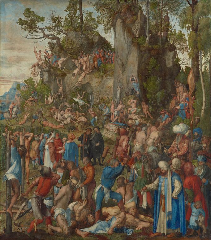 Albrecht Dürer: Utrpení deseti tisíc křesťanů, 1508