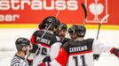 CHL, Vítkovice-Fribourg: Julien Sprunger a Roman Červenka