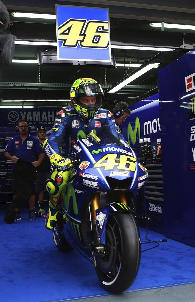 Valentino Rossi na tréninku před VC Aragonie