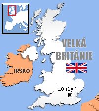 Mapa - Velká Británie