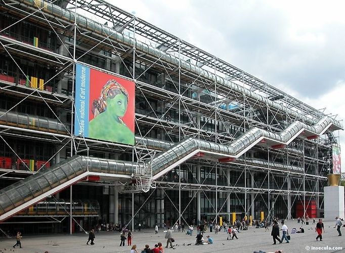 fotografie pařížského muzea Centre Georges Pompidou