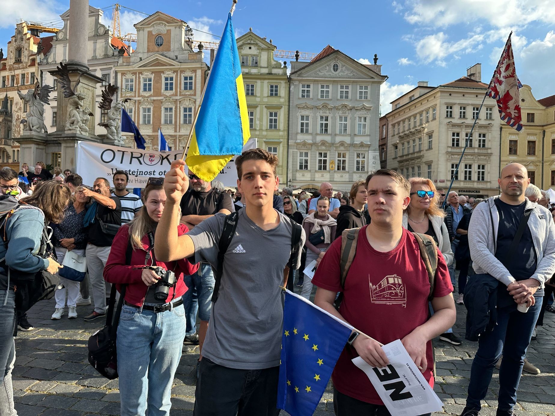 Demonstrace Milion chvilek Staroměstské náměstí