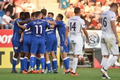 Vyhrocený zápas Slavia zvládla, vyhrála na Slovácku a vrací se do čela tabulky