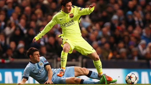 LM, Man.City-Barcelona: James Milner - Lionel Messi