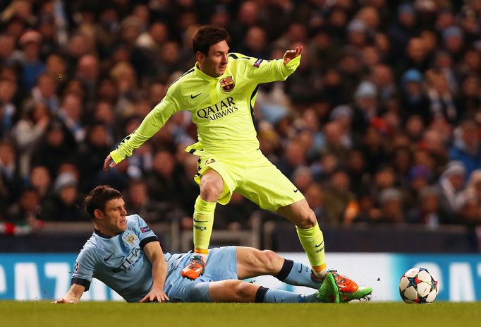 LM, Man.City-Barcelona: James Milner - Lionel Messi